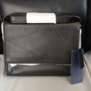 Rachel Roy Black Leather Crossbody Bag